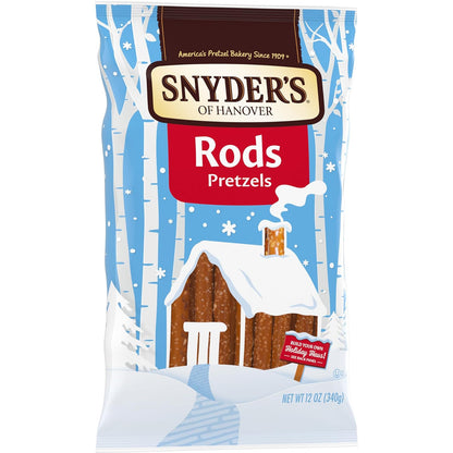 Snyder's of Hanover Pretzel Rods – Kid-Friendly Dip Sticks for Lunches and Snack Tables, 12 oz