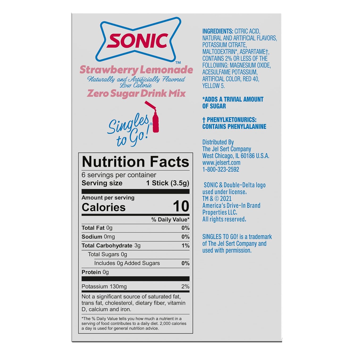 Sonic Singles to Go! Drink Mix – Diabetic-Friendly Flavored Water Packets for Health-Conscious Adults and Balanced Lifestyle Choices