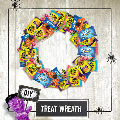 SOUR PATCH KIDS Assorted Fruit & Watermelon Halloween Treats - 40 Individually Wrapped Kid-Safe Candy Bags for Class Party
