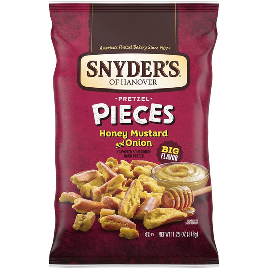 sourdough pretzel pieces base baked from wholesome, kneaded ingredients