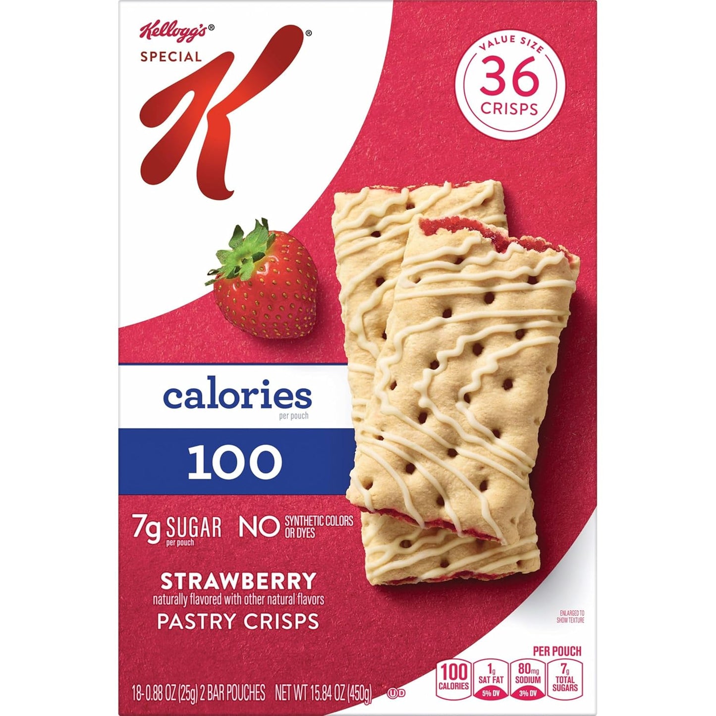 Special K Bar Pastry Crisps, Strawberry – Guilt-Free Strawberry Indulgence for Clean-Eating Wellness Goals
