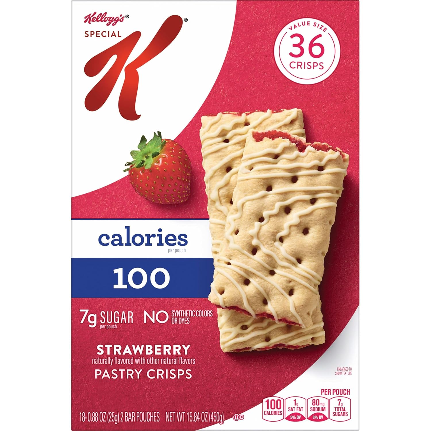 Special K Bar Pastry Crisps, Strawberry – Guilt-Free Strawberry Indulgence for Clean-Eating Wellness Goals