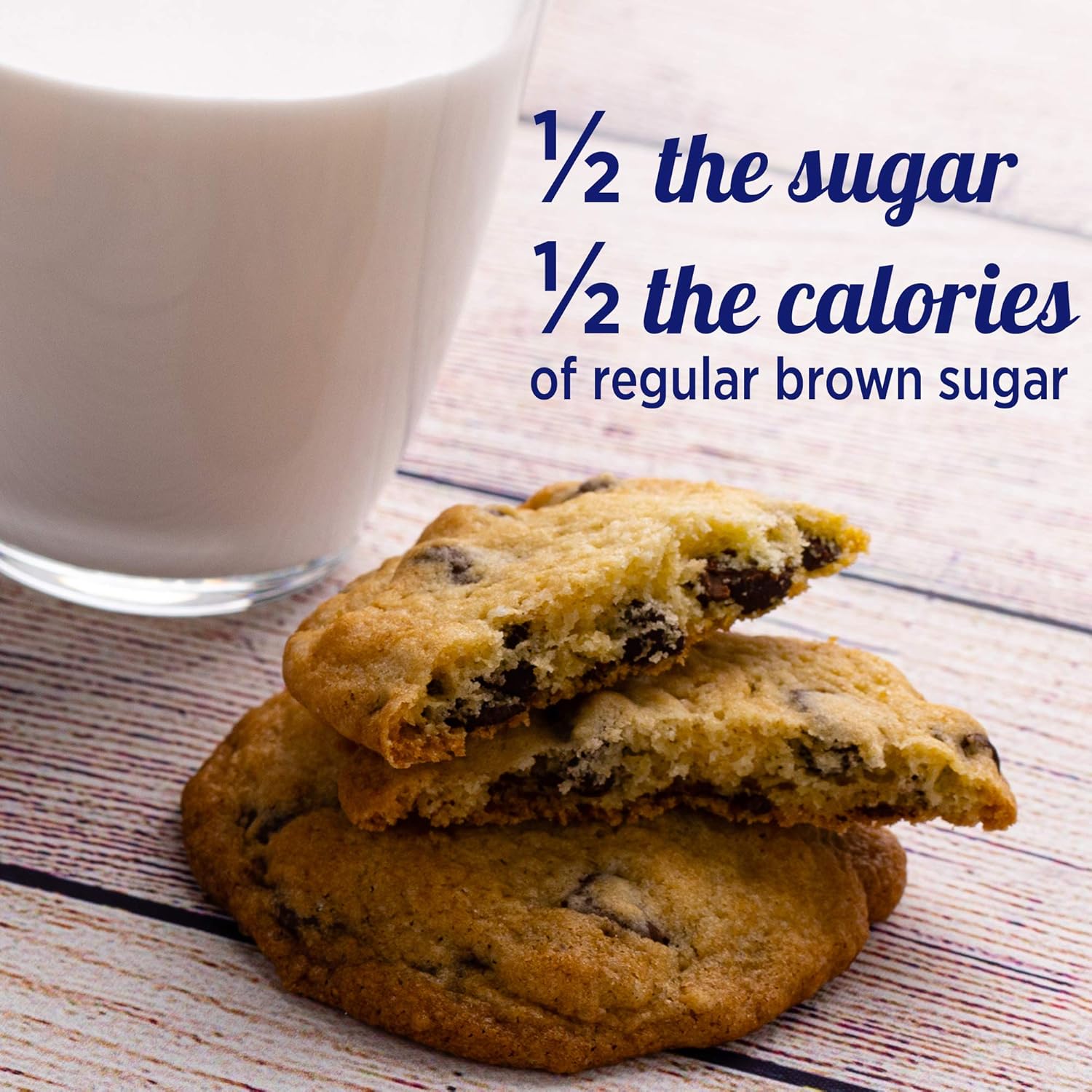 SPLENDA Brown Sugar Blend for Blood Sugar Management, Half-Calorie Sweetener for Breakfast, Snacks, and Baked Treats