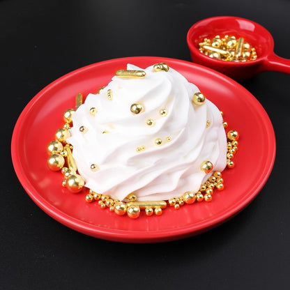 Sprinkles – Elegant Metallic Pearl Sprinkle Set for Five-Star Pastry Presentations, 4.6oz Edible Garnish