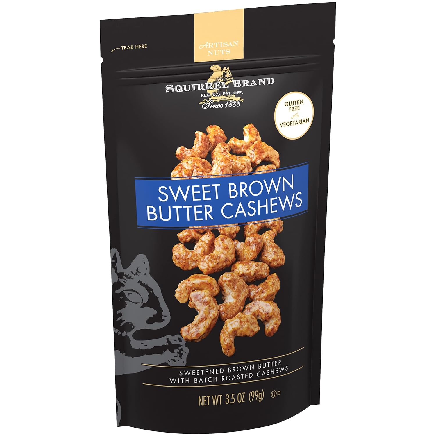 Squirrel Brand Crème Brûlée Almonds – Premium Housewarming & Holiday Gift for Hosts and Coworkers, 2-Pack
