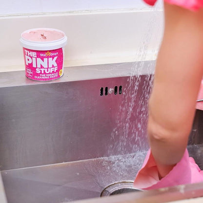 Stardrops The Pink Stuff Paste and Ergonomic Sponge – Streamlined Cleaning Kit for Small Bathrooms and Compact Kitchens