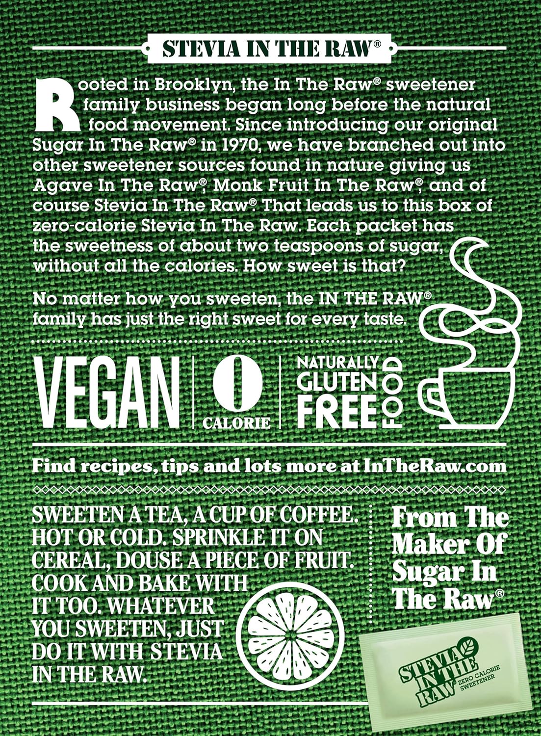 Stevia In The Raw Zero Calorie Stevia – Daily Wellness Staple for Pre-Diabetic and Vegan Lifestyles