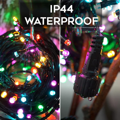 suddus Multicolor String Lights – Refined Christmas Tree Lighting with 5 Exclusive Tones Instead of Standard Primary Colors