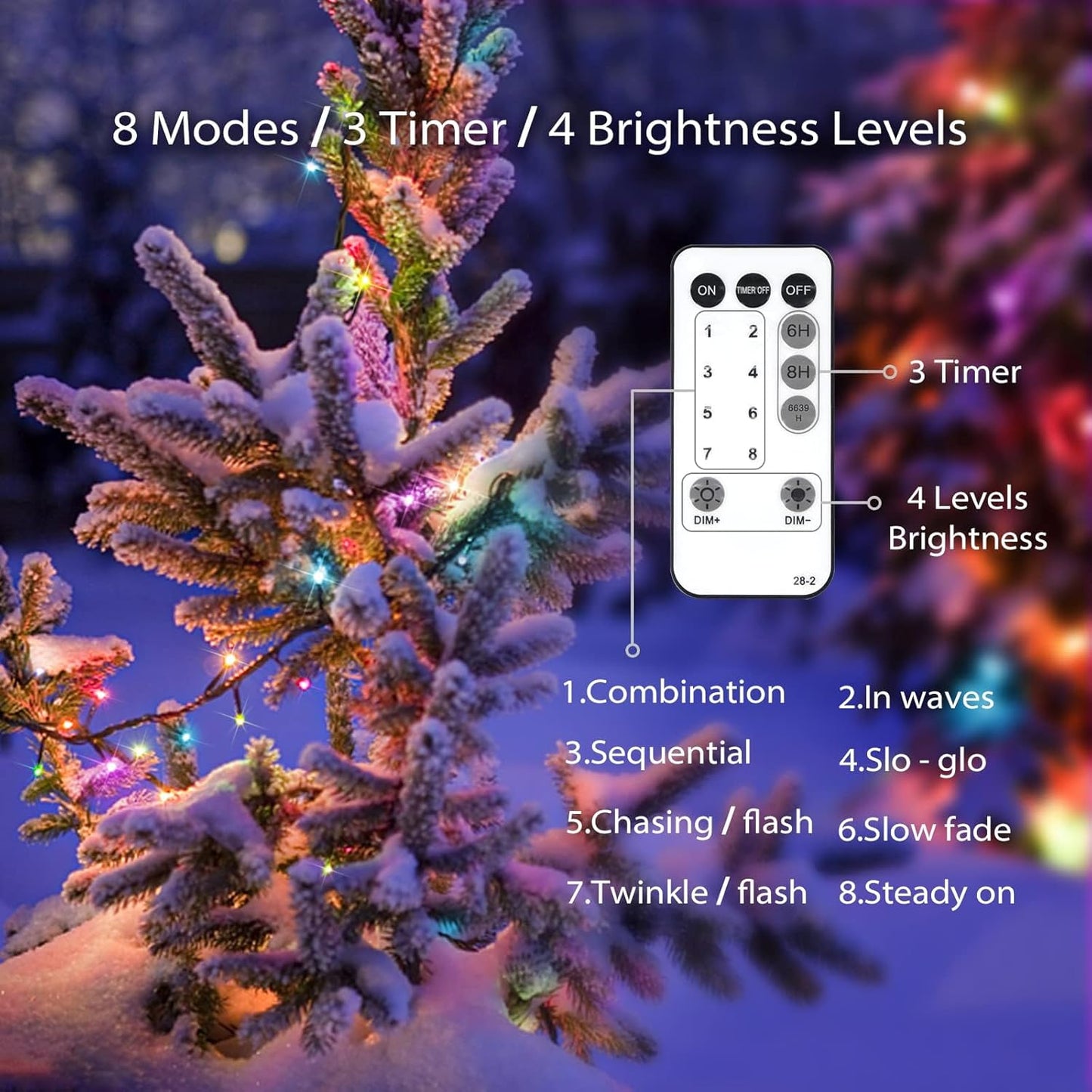 suddus Multicolor String Lights – Refined Christmas Tree Lighting with 5 Exclusive Tones Instead of Standard Primary Colors