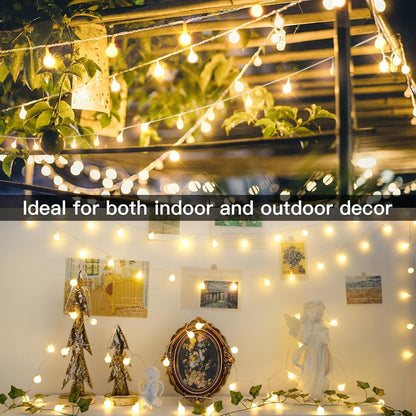 suddus Plug-in Globe Fairy Lights – Pet and Kid Friendly Indoor String Lights with Remote Timer for Bedroom Nightlight