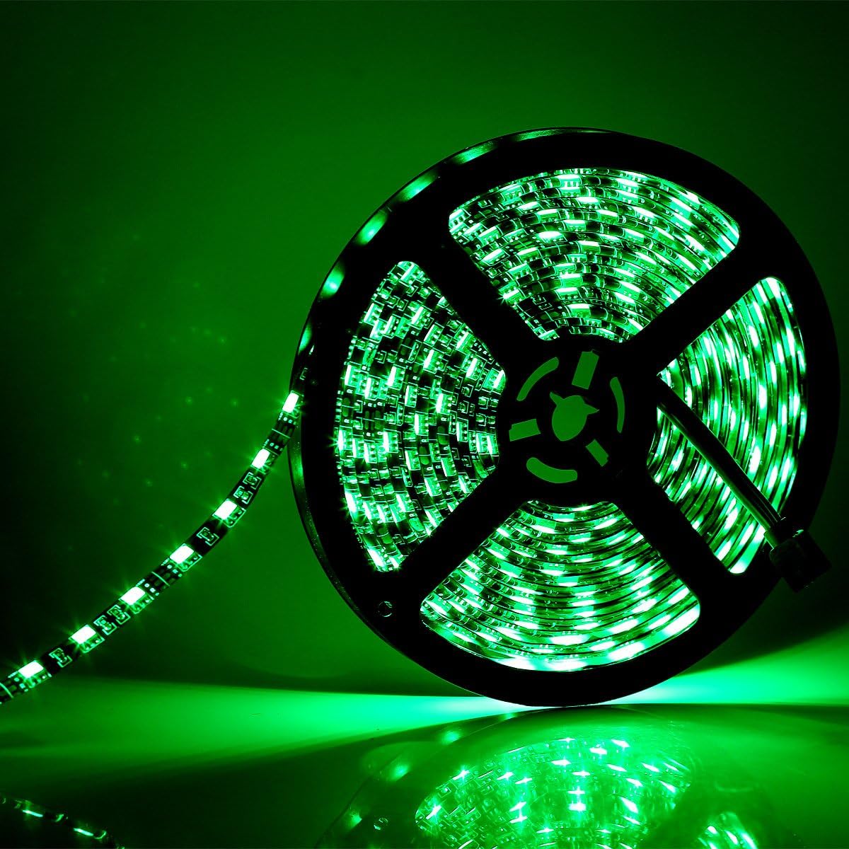 SUPERNIGHT Waterproof LED Light Strip – Christmas and Holiday Gift for Home Theater Lovers, 16.4ft Black PCB