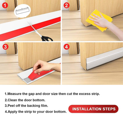 Suptikes 2 Pack Door Weather Stripping for Stylish Interior Doors, Neutral Gray Silicone Draft Stopper