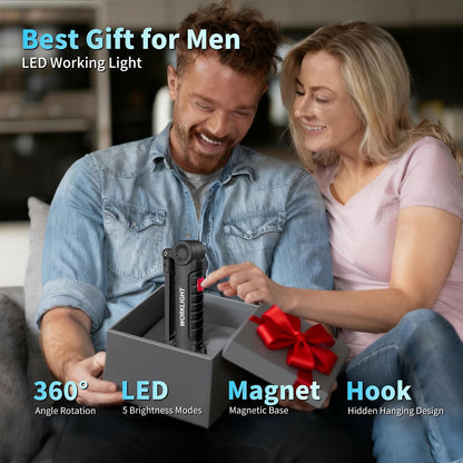 Suranew USB-C Rechargeable Inspection Light – Housewarming Gift for DIYers, New Homeowners, and Hobby Mechanics