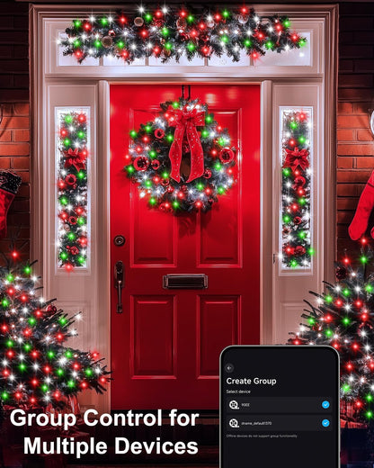 Surplife Music Sync LED Fairy Lights 33Ft with Remote – Creative Holiday Gift for Teens, College Students, and Roommates
