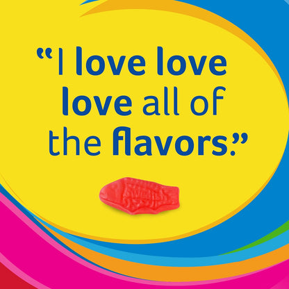 Swedish Fish Mini Fish Chews – Beach Day, Ballgame, and Outdoor Festival Snack for On-the-Go Chewy Treat Cravings, 24 Count