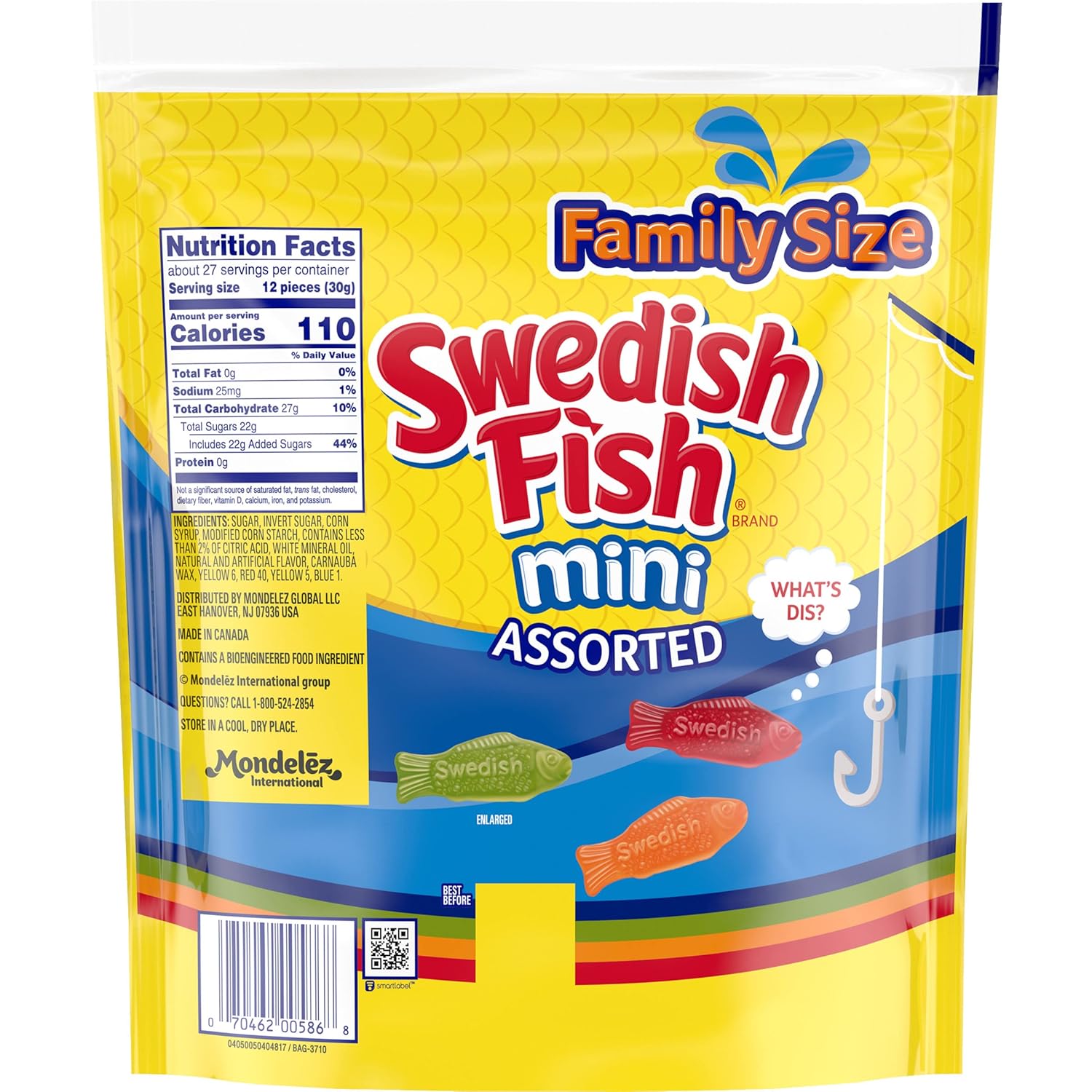 Swedish Fish Mini Fish Chews – Beach Day, Ballgame, and Outdoor Festival Snack for On-the-Go Chewy Treat Cravings, 24 Count