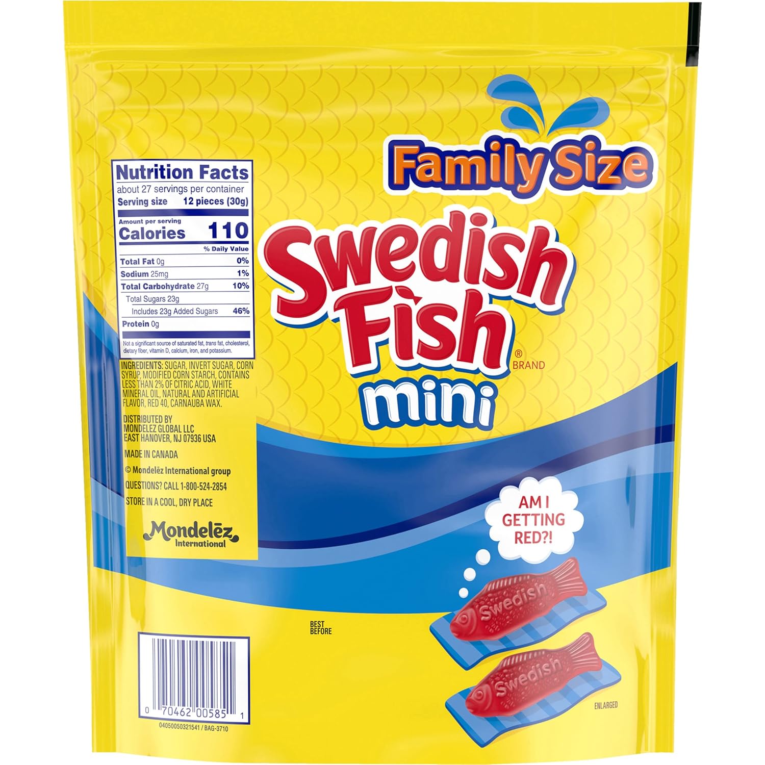 SWEDISH FISH Soft & Chewy Candy Healthy Sweet Treat Swap, Fat Free 12 Pack 3.1 oz Boxes
