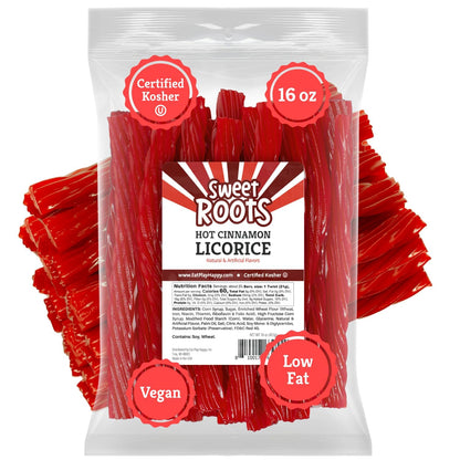 Sweet Roots Blue Raspberry Licorice Sticks – 16 oz Chewy Candy Gift Basket Filler for Birthdays, Valentine's Day, and Holidays