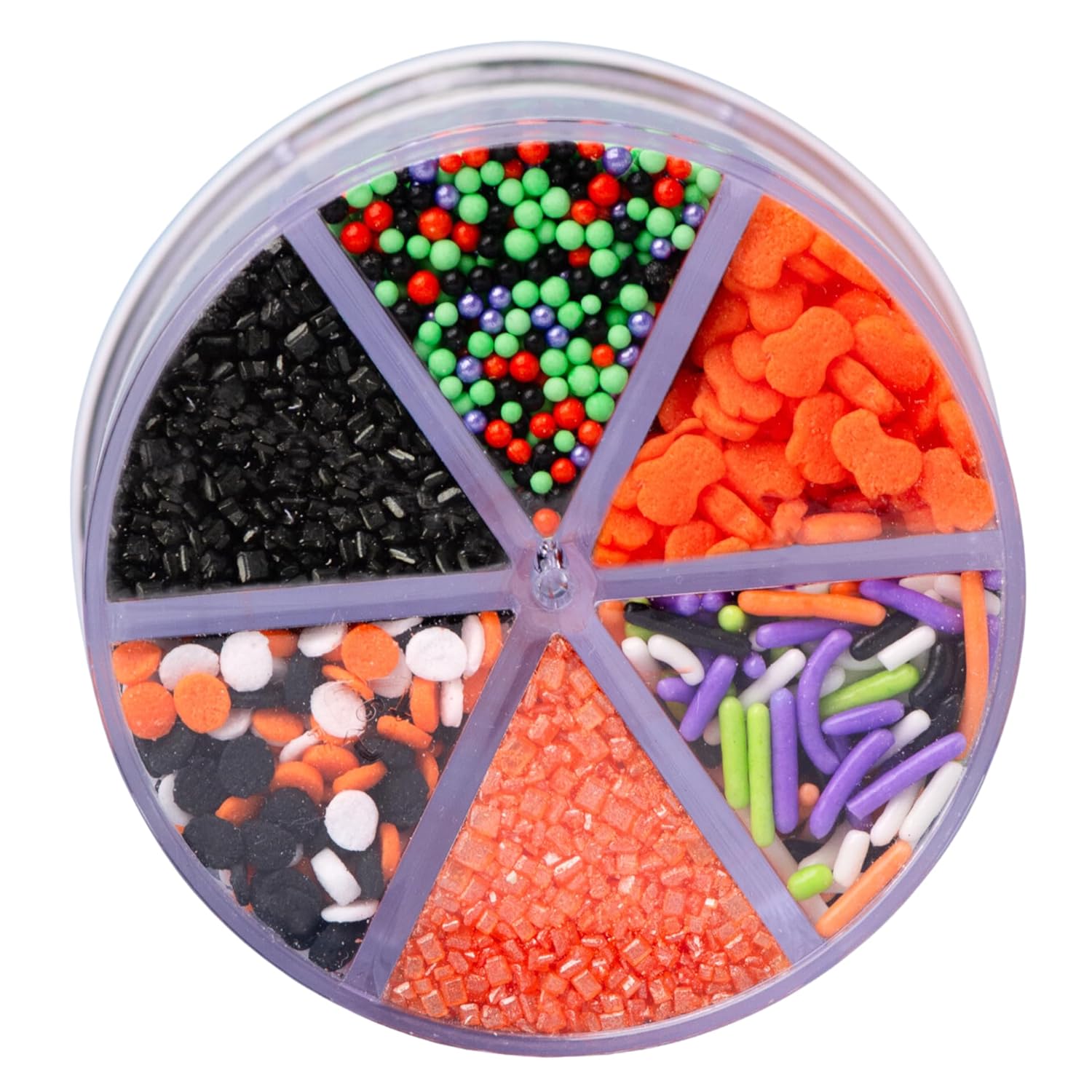 Sweets Indeed Halloween Dessert Topping Set – No-Bleed Color Sprinkles for Kids Birthday Cakes and School Treats