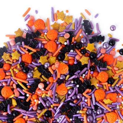 Sweets Indeed Sprinklefetti Halloween Sprinkles Jar – Child-Safe Candy Decorations for Monster Cookies & Cupcakes at Home
