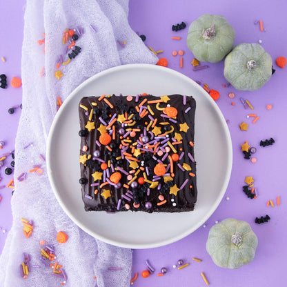 Sweets Indeed Sprinklefetti Halloween Sprinkles Jar – Child-Safe Candy Decorations for Monster Cookies & Cupcakes at Home