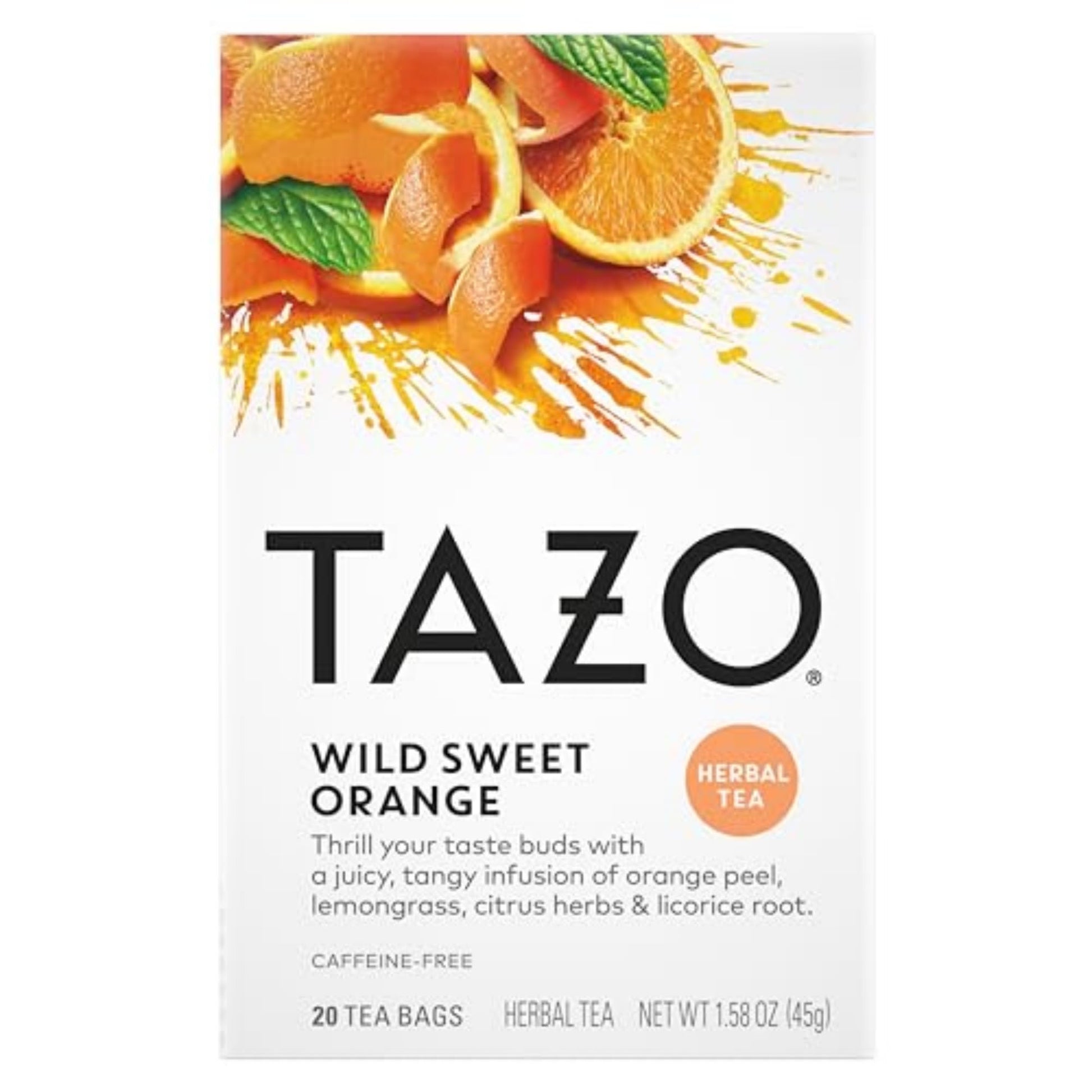 TAZO Passion Herbal Tea Bags – Gentle Hibiscus Blend Suitable for After School Warm Cup Routine