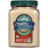 RiceSelect Organic Texmati Brown Basmati Rice – Quick 15-Minute Whole Grain for Busy Family Weeknights, USDA Organic Jar