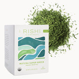 Rishi Tea Matcha Super Green – Clean Energy Replacement for Shared Workplace Kitchens, Organic Sachet Tea