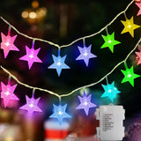Brightown Music Sync Star Fairy Lights with App Control 33ft – Pet and Kid Friendly Dorm and Bedroom Ambient Lighting, No Glass No Flame Design