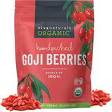 Viva Naturals Non-GMO Goji Berries – Energy-Boosting Trail Snack for Mountain Climbers, Cyclists, and Day-Hikers, 8 oz