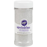 Wilton Sparkling White Sugar Sprinkles 8oz – Safe Food-Grade Shimmer for Kids' Party Cookies and Cupcake Decorating