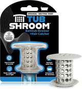 TubShroom Unobtrusive Tub Drain Strainer for Capsule Bathroom Spaces, Neutral Hair Catcher for Effortless Maintenance