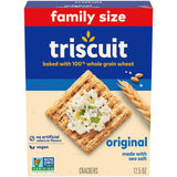 Triscuit Original Whole Grain Wheat Crackers – Family Pack Woven Crackers for Kids Lunch and After School, 12.5 oz