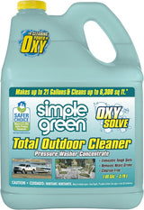 Simple Green Oxy Solve Pressure Washer Soap – 1 Gal Bleach-Free Outdoor Wash for Worry-Free Family Spaces