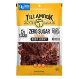 Tillamook Country Smoker Keto Friendly Zero Sugar Beef Jerky, Black Pepper, 6.5 Ounce — Shelf-Stable Trail Protein for Hikers and Hunters