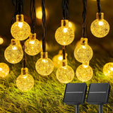 Brightown Solar Powered String Lights – IP65 Waterproof Garden Lights for Campsite Wedding and Open-Air Parties