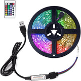 DAYBETTER Flexible RGB LED Strip 16.4ft Touchable LED Light for Kids Gaming Setup and Family Home Theater Backlight