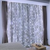 ZSJWL 300 LED Curtain Fairy Lights with Remote, 8 Modes Soft Glow Pink Lights for Self Care Night and Relaxation Corner Bedroom Setup