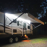 Auledio Aesthetic Campsite Light Strip – 16.4ft 12V 300-LED White Glow for Curated Outdoor Living Space