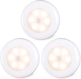 STAR-SPANGLED LED Puck Lights – Cool Touch Auto Shutoff Lights for Toddler Bathroom and Nursery Use