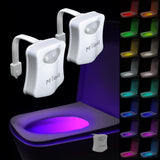 Toilet Bowl Night Light 2 Pack – Kid Approved Bathroom Light for Playroom and Half Bath, Gentle Motion Activated Glow