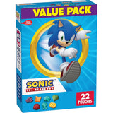 Sonic The Hedgehog Fruit Flavored Snacks – Grab and Go Snack Pouches for Road Trips and Playdates, Fat Free Value Pack