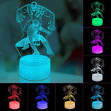 Illusion Night Light with Superhero Design – Anniversary Gift for Couples, USB Powered Dimmable Home Decor Accent