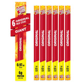 Slim Jim Giant Smoked Meat Sticks – Road Trip Gift Basket Addition for Travelers and Outdoorsy Dads, 6 Count