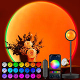 Acelisty Sunset Glow Lamp – Holiday Christmas Gift for Friends and Couples, Smart App Mood Lighting