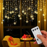 String Lights LED Curtain – 96 LED Hanging Fairy Light for Dorm Room and Cozy Home Ambiance, Warm White