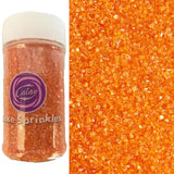 Sentovac Orange Sparkling Sugar Crystals – Seasonal Centerpiece Color for Thanksgiving Pies, Halloween Cookies, and Harvest Treats