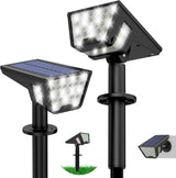 Kyson IP65 Solar Spotlights, Cool to Touch ABS Housing Safe Outdoor Lights for Senior Homes, Rental Properties & Garages