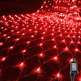 WATERGLIDE Outdoor Christmas Mesh Net Lights 12ft x 5ft 360 LED 8-Mode Set for Family Backyard, Playhouse, and Kids' Holiday Displays