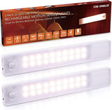 STAR-SPANGLED Under Cabinet Lighting Rechargeable, Simple Motion Activated Lighting for Intentional Homes, 2 Pack